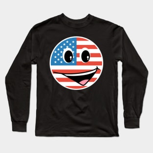 American Smiley Long Sleeve T-Shirt